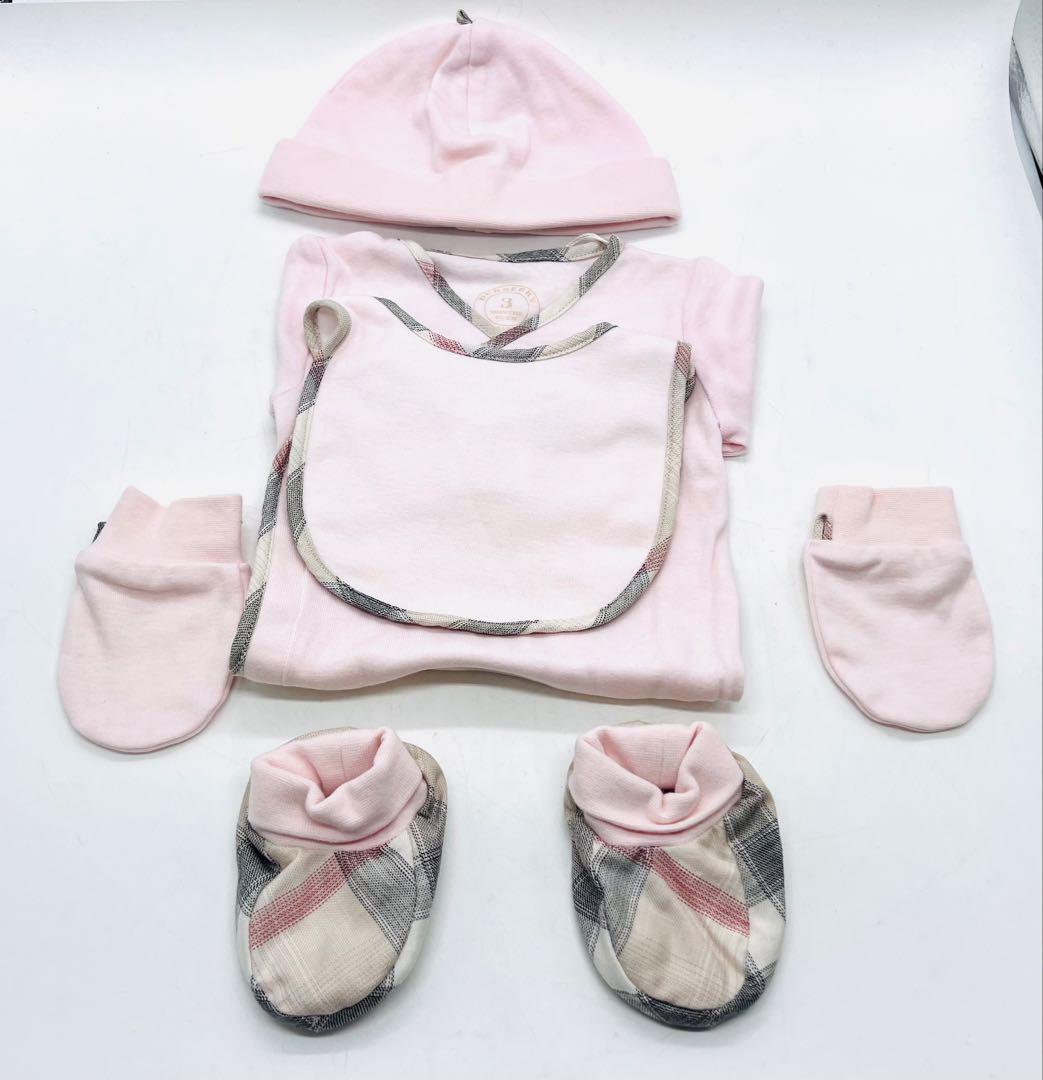 BURBERRY バーバリー ベビー ロンパース スタイ 帽子 手袋 靴下