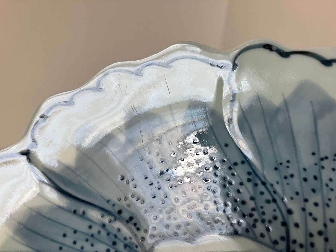 藤太郎窯★染付花弁③セット★大皿盛皿★小皿★取皿★豆皿