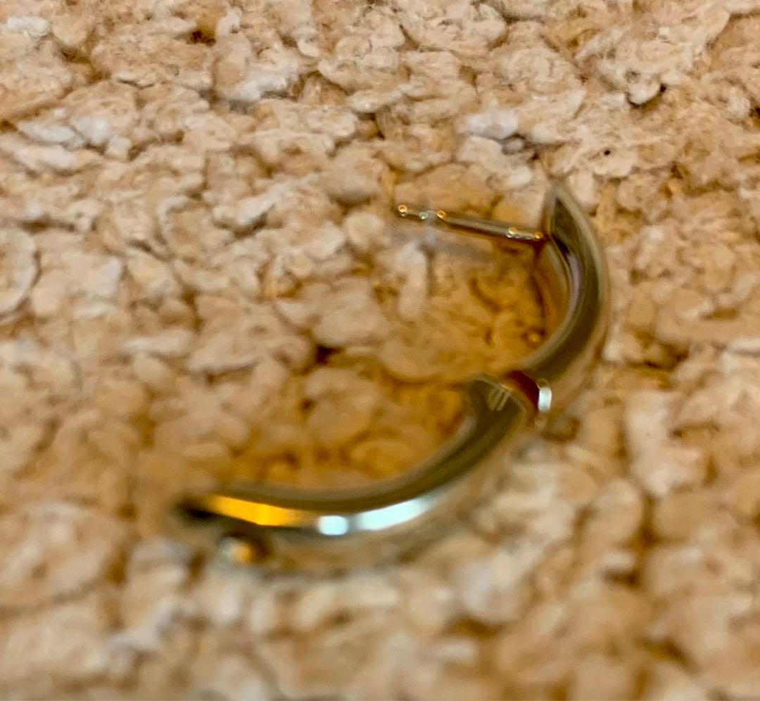 Pomellato 18K WG ミニマルピアス 片耳