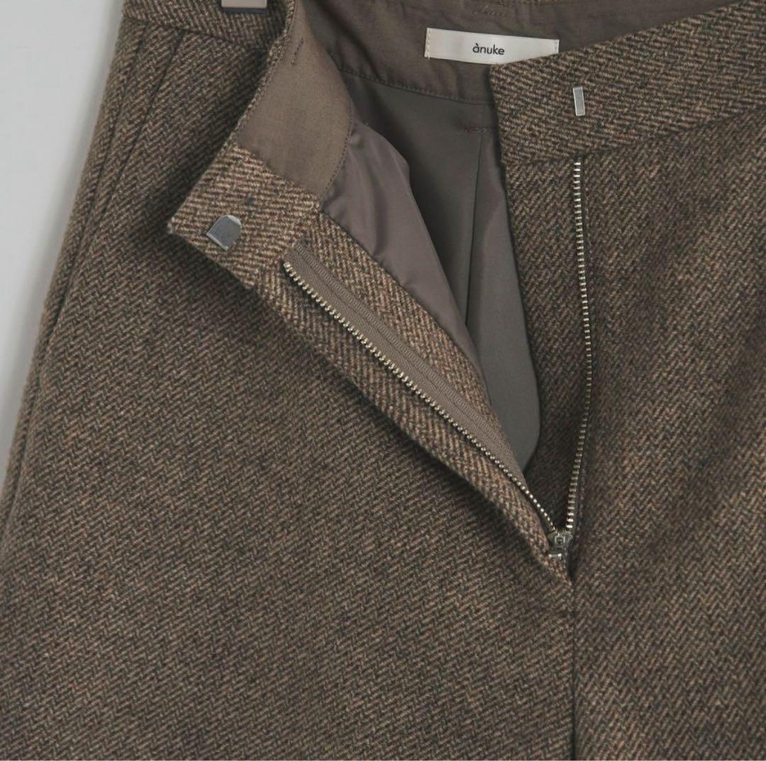 anuke Herringbone Short Pants アンヌーク　ベージュ