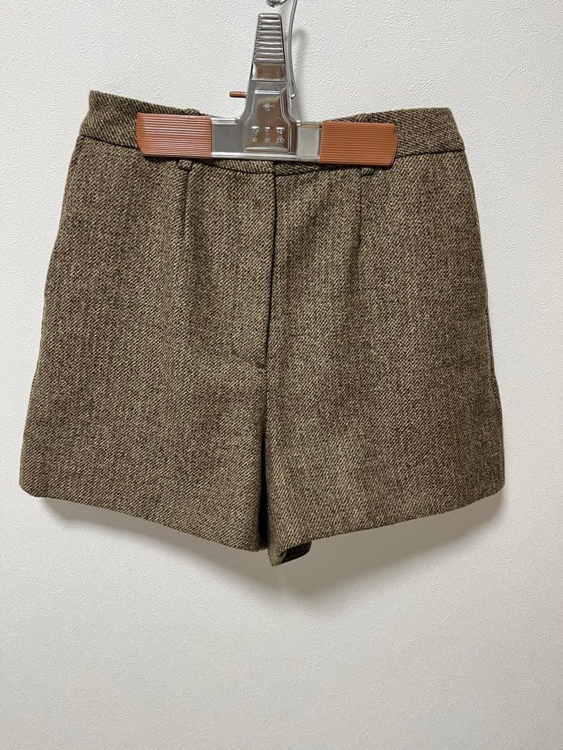anuke Herringbone Short Pants アンヌーク　ベージュ