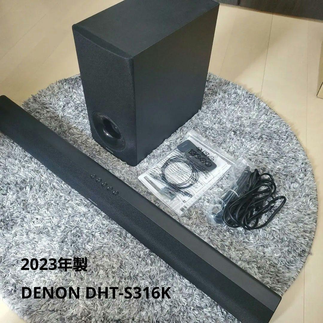 美品 DENON サウンドバー ワイヤレスサブウーファー DHT-S316K