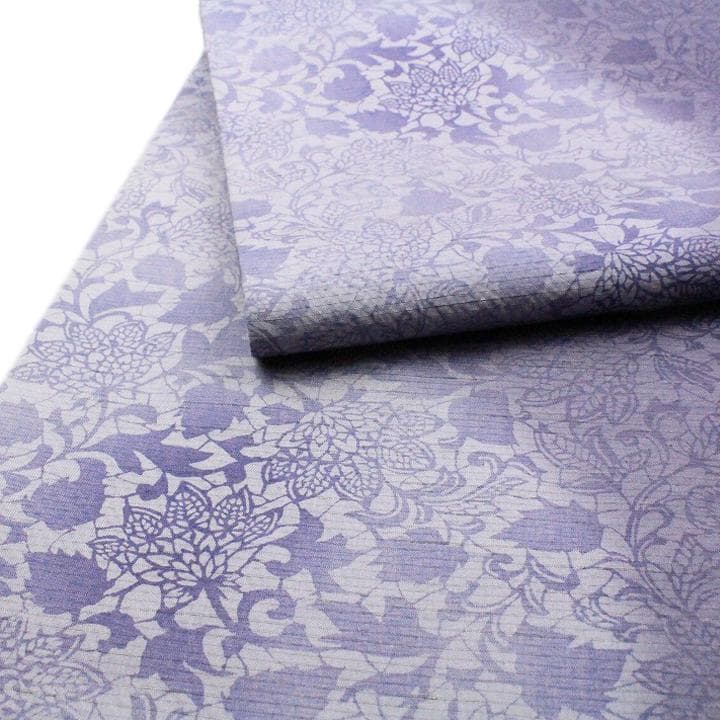 エレガントな【型絵染】　希少な【本場大島紬】の袋帯　お使い勝手抜群の【全通柄】