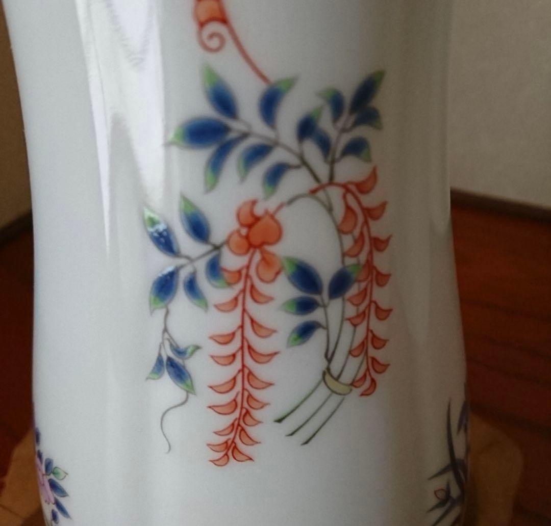 深川製磁 四季の花 花瓶