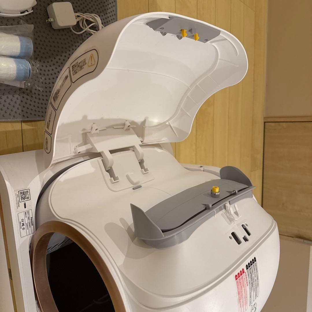 自動猫用トイレ ホワイト ドーム型　　説明書あり