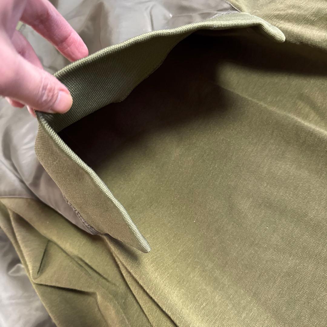 ラシュッド　ミリタリー　カーキ　オリーブカラー 長袖カットソーワンピース 38