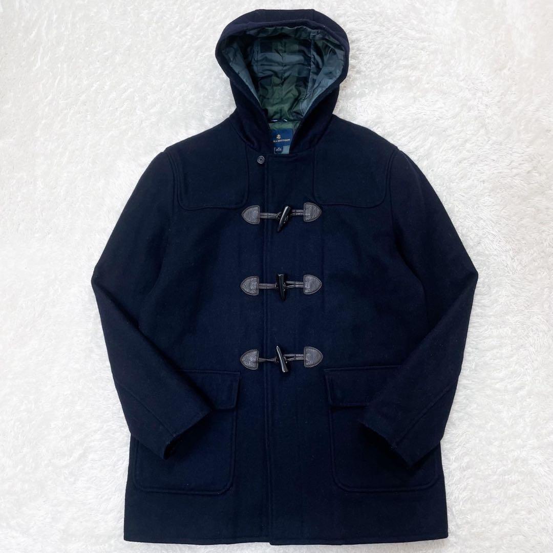 ブルックスブラザーズ ダッフルコート Thermore 中綿 ウール M〜L 紺