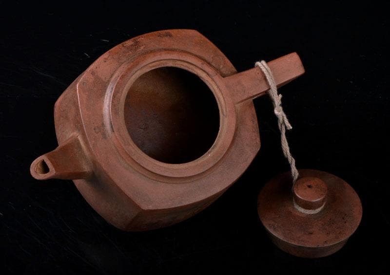 中国　康煕御製款　紫砂　朱泥　急須　茶壷　C　R5362E