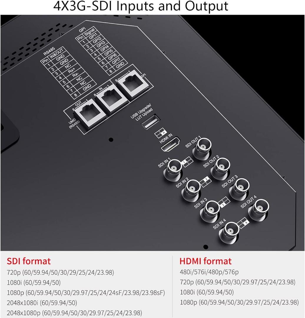 その他 Seetec 17.3\" IPS 1080p 3G-SDI HDMI