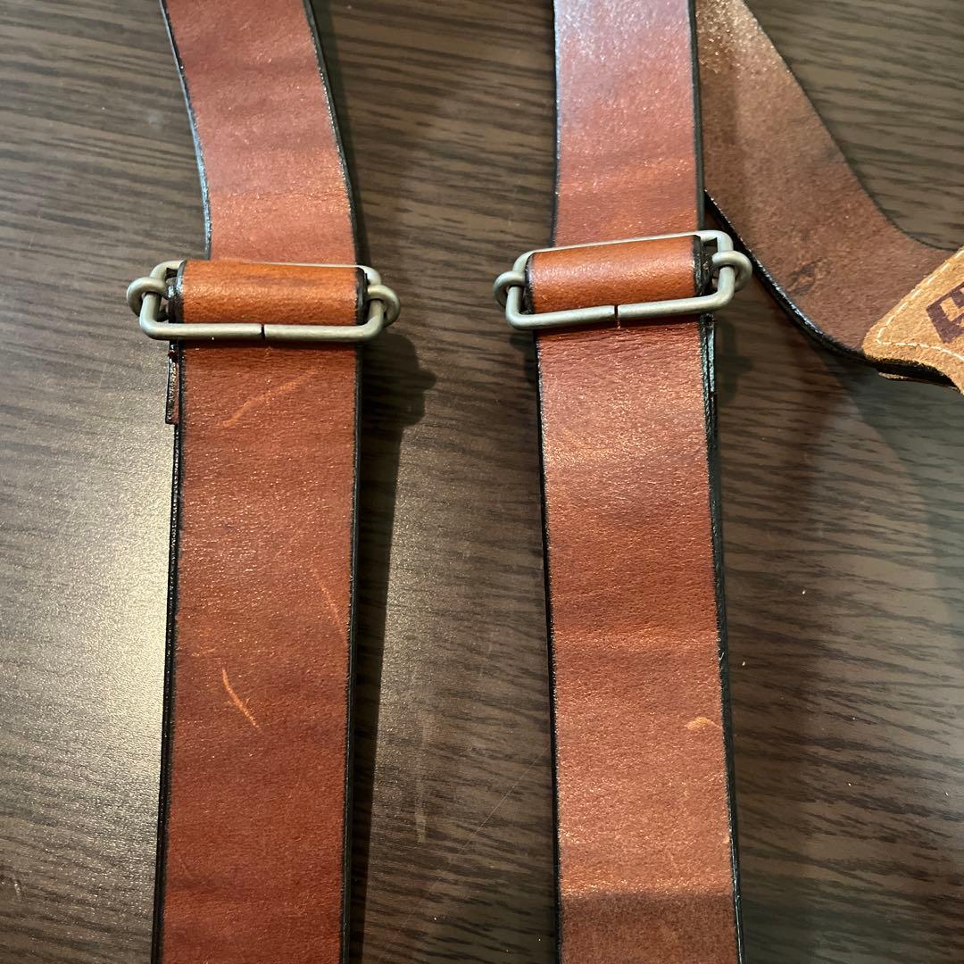 リーバイス サスペンダー ベルト レザー ボタン用