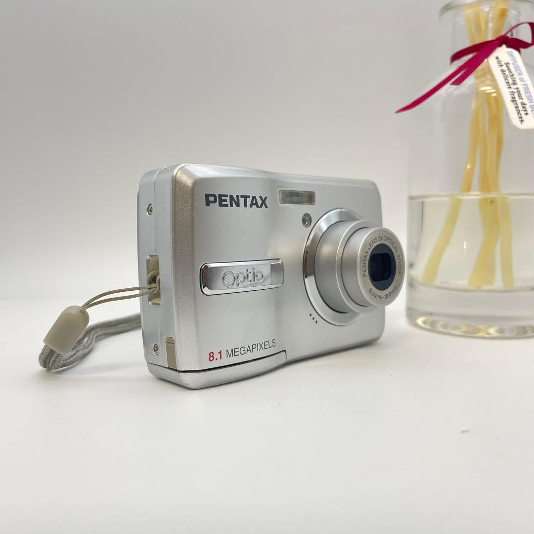 スマホ転送OK✨PENTAX Optio E40✨動作確認済 単三電池 可愛い♪