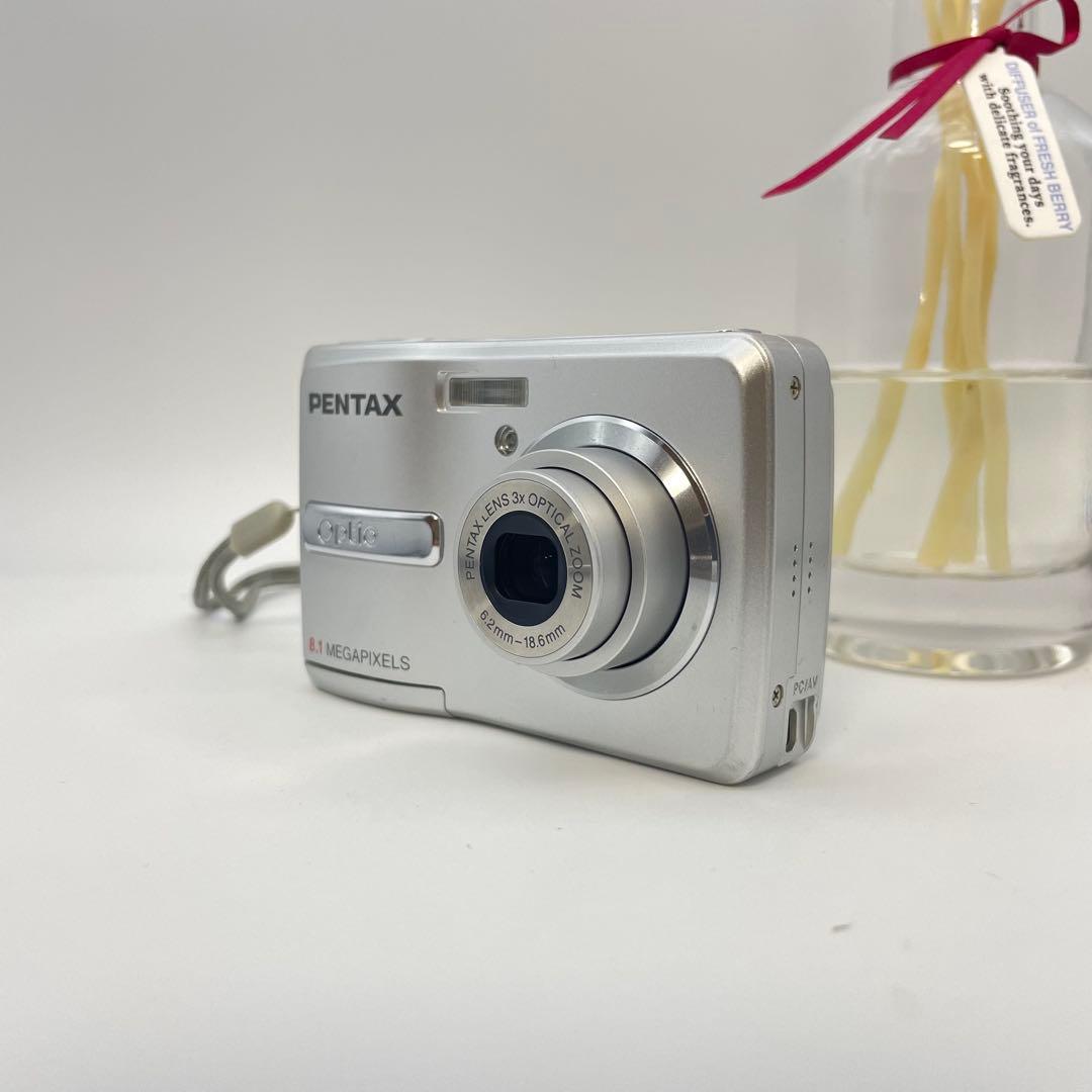 スマホ転送OK✨PENTAX Optio E40✨動作確認済 単三電池 可愛い♪