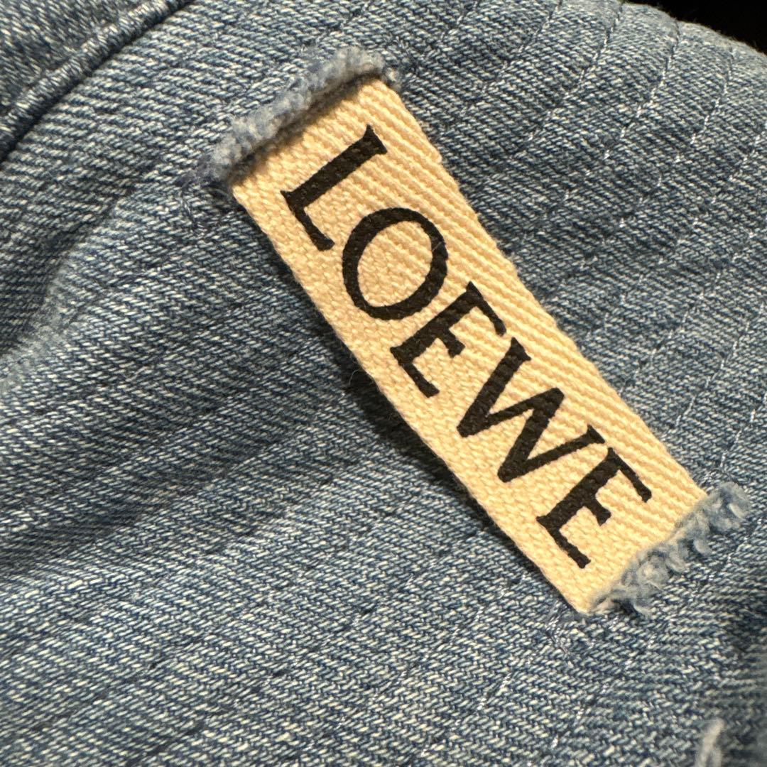LOEWE フィッシャーマンハット　59 デニム　フリンジ