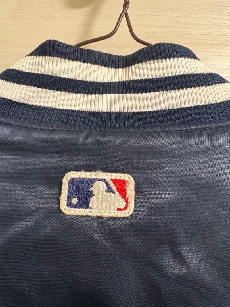 スターターMLBヤンキース刺繍スタジャン ネイビー　 レア2XL 90s