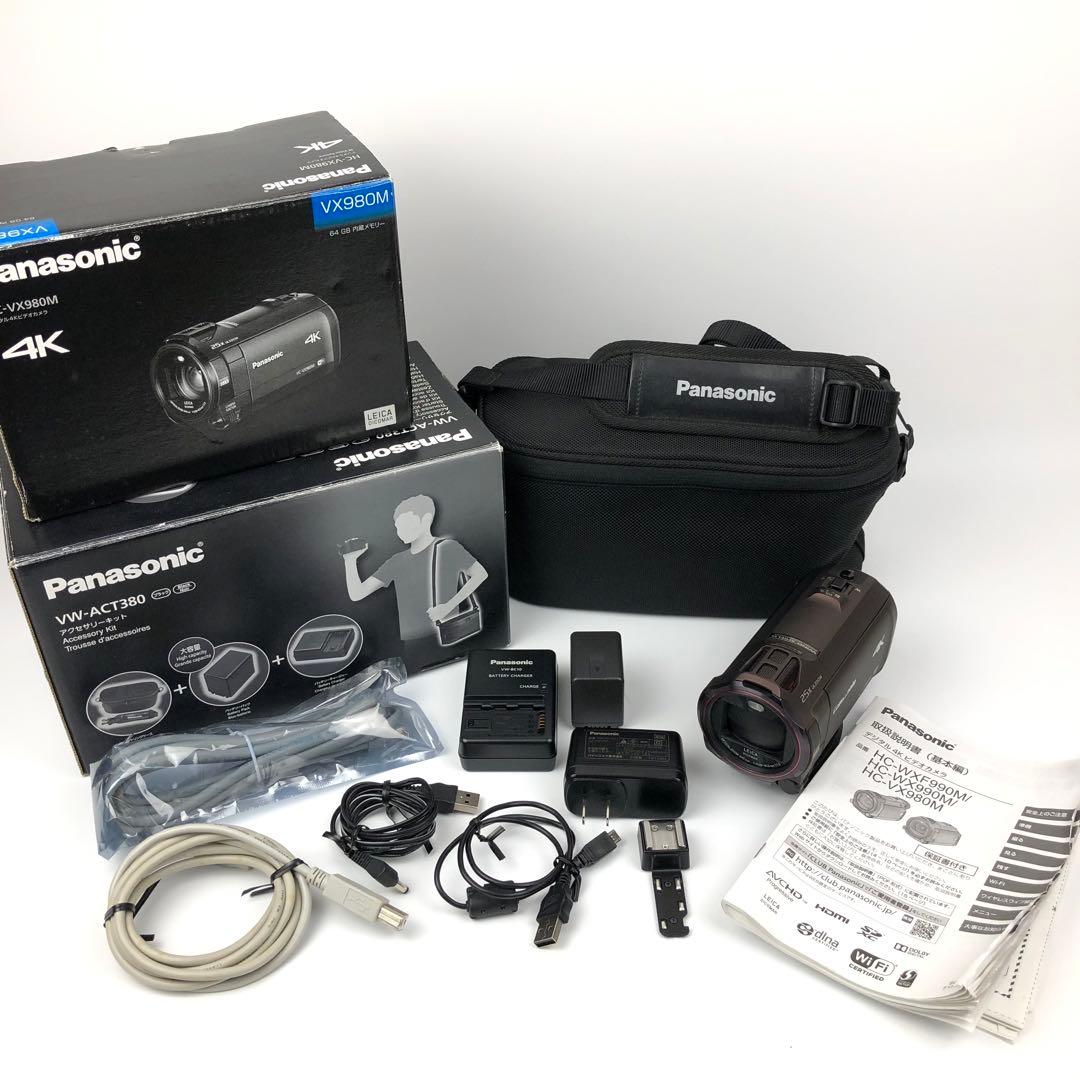 【極美品】Panasonic HC-VX980M VW-ACT380 三脚セット