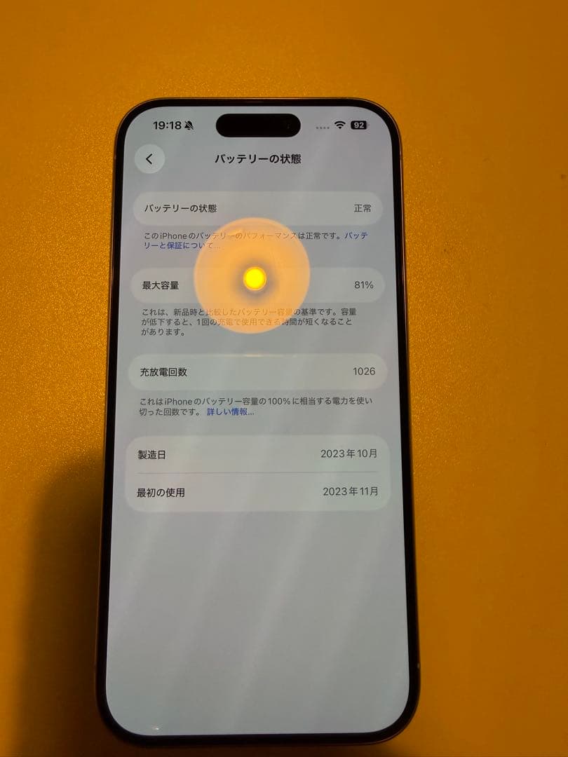 Apple iPhone 15 Pro 本体 美品