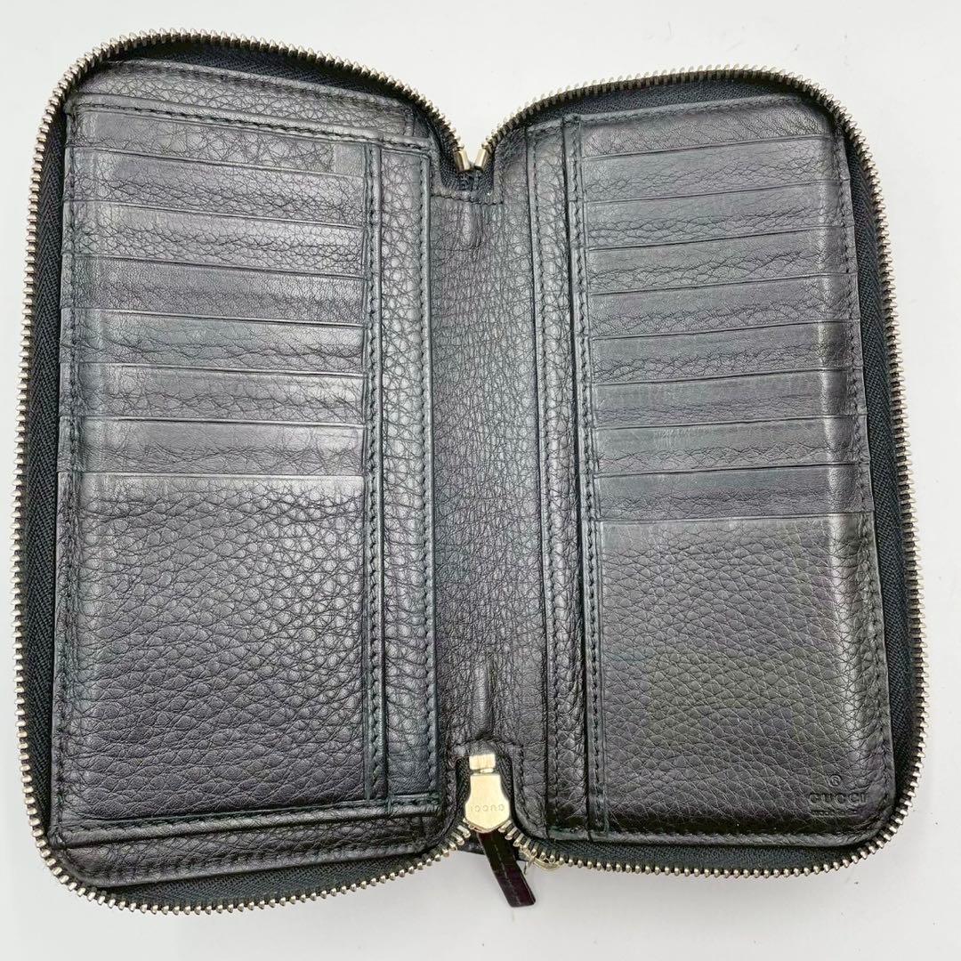 良品　グッチ　長財布　ソーホー　ダブルジップ　インターロッキング　ユニセックス