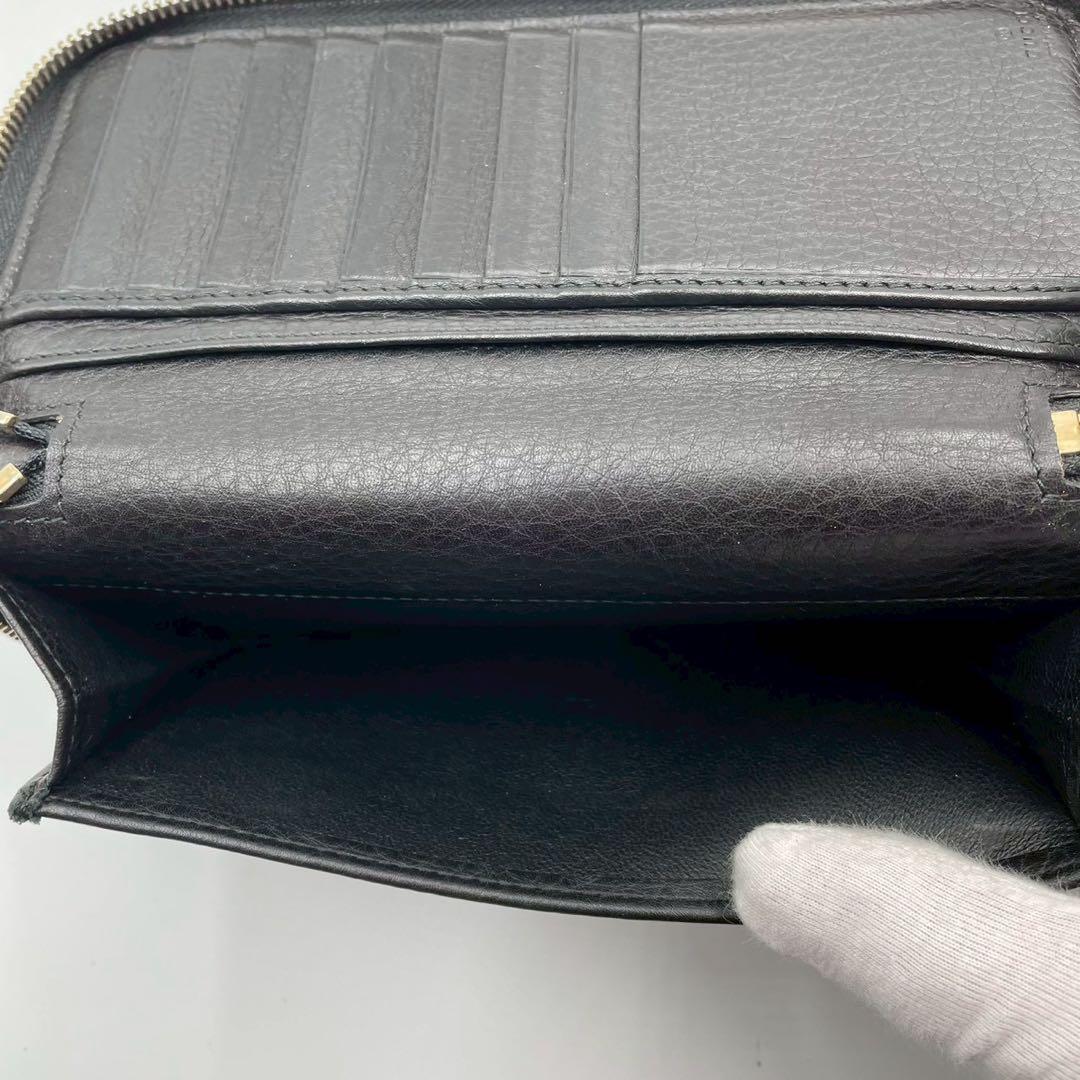 良品　グッチ　長財布　ソーホー　ダブルジップ　インターロッキング　ユニセックス