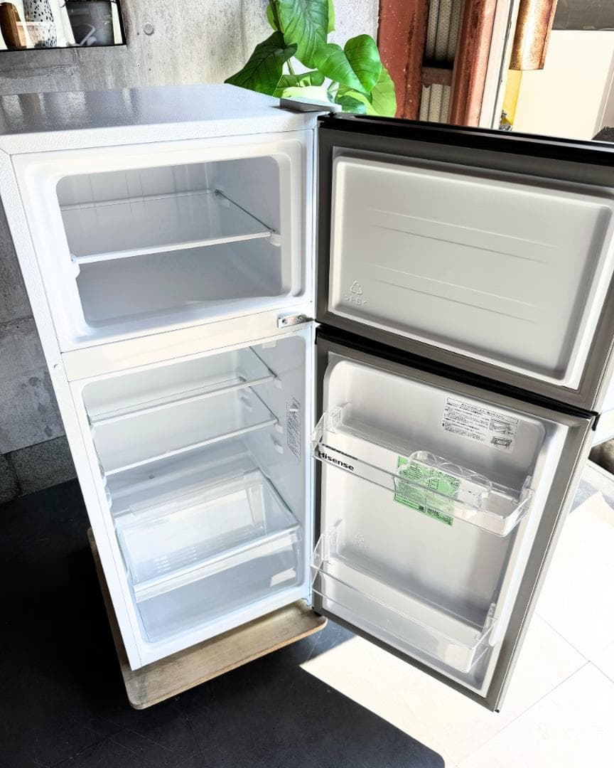 設置まで✨ Hisense 一人暮らし用冷蔵庫 124L✨ 2024年製⭕️