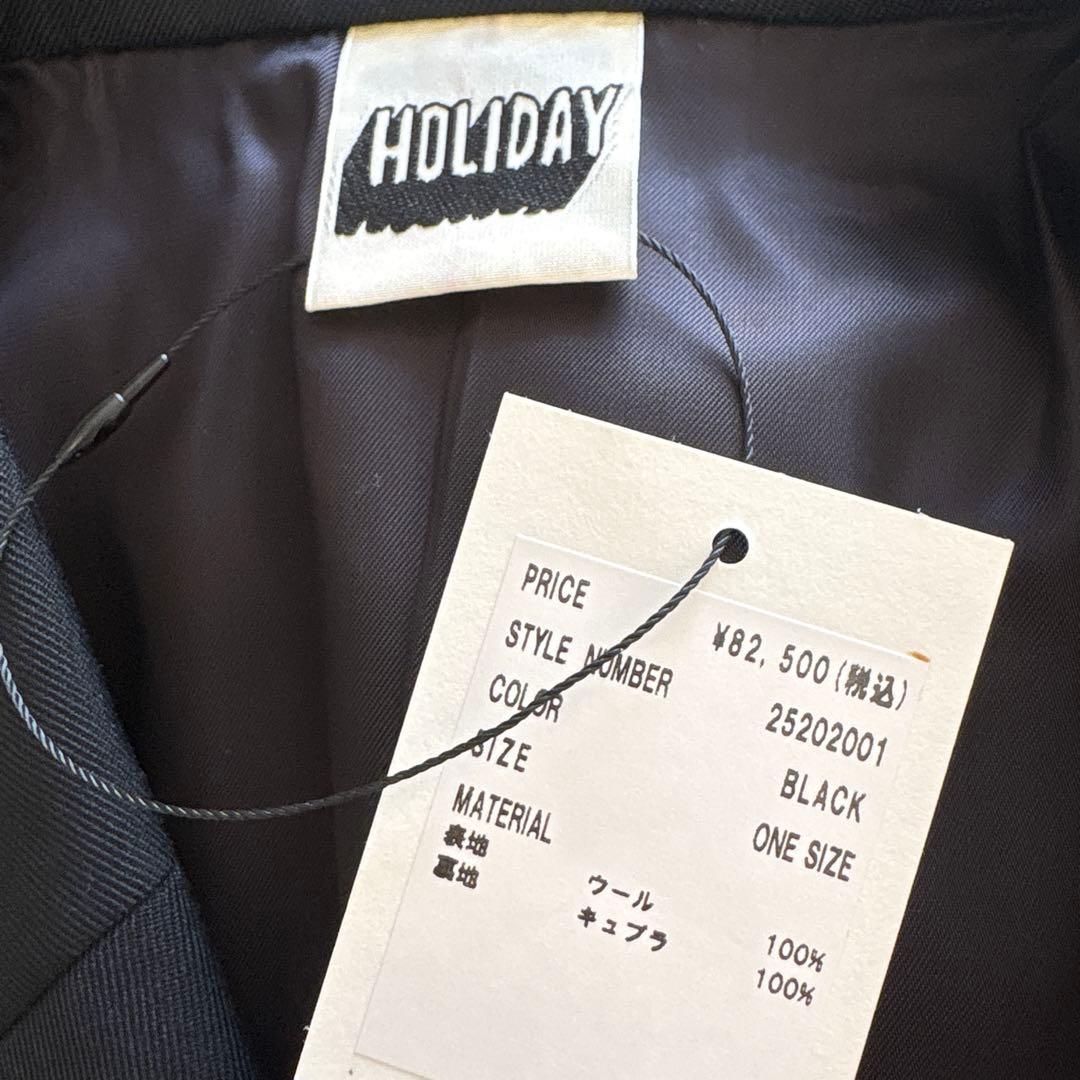 HOLIDAY 黒 パワーショルダージャケット