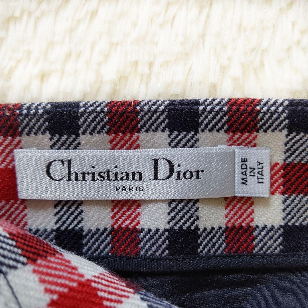 Christian Dior 2022ss コレクション チェックスカート