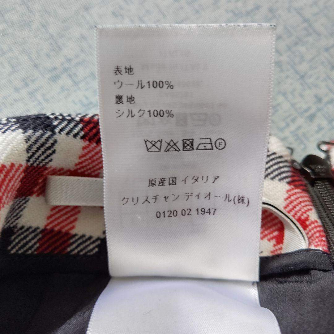Christian Dior 2022ss コレクション チェックスカート