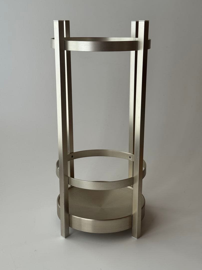 ポストモダン ステンレス 傘立て デッドストック 昭和レトロ 未使用