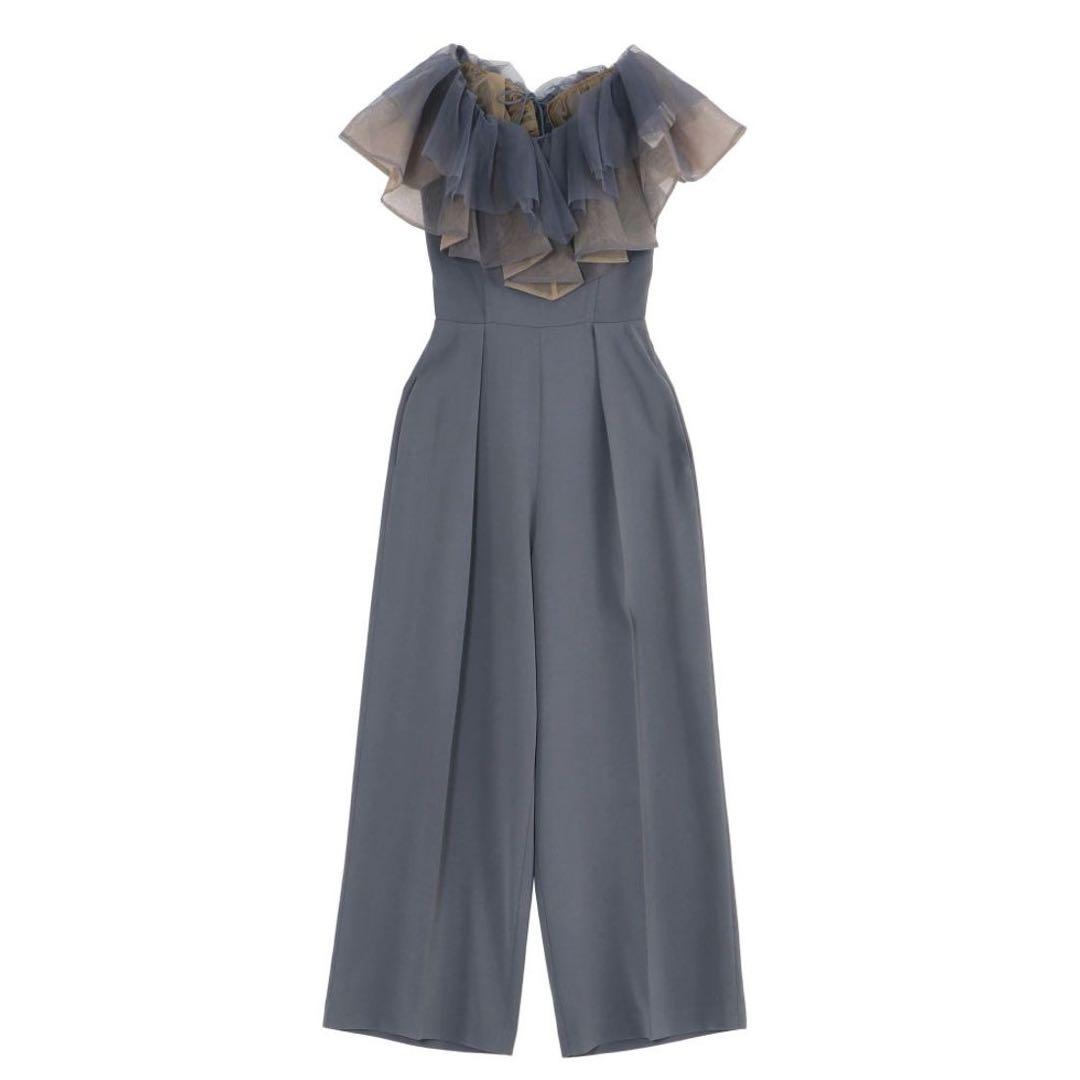 ラグナムーン チュールカラーベアパンツドレス