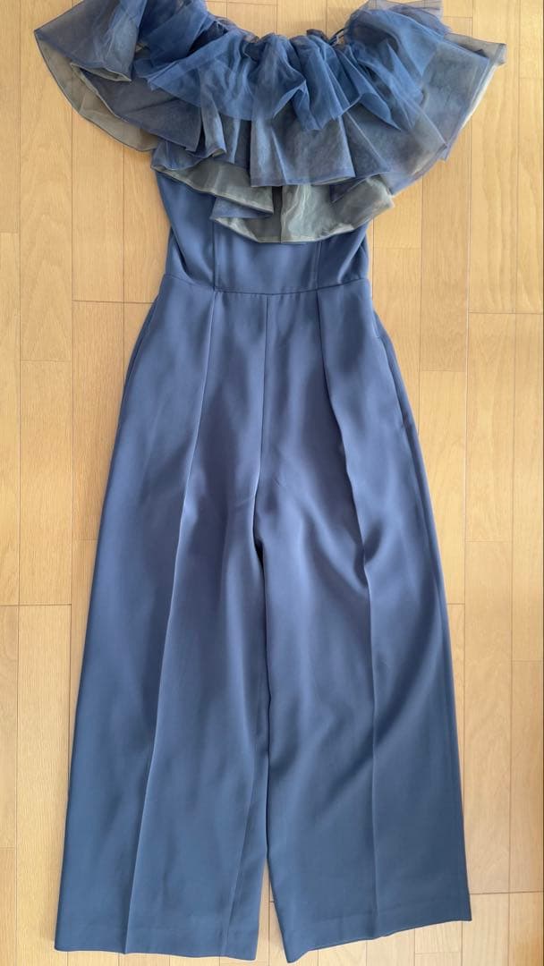 ラグナムーン チュールカラーベアパンツドレス