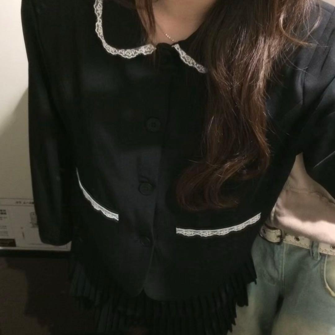 Smyeon レース付き コンパクト ジャケット