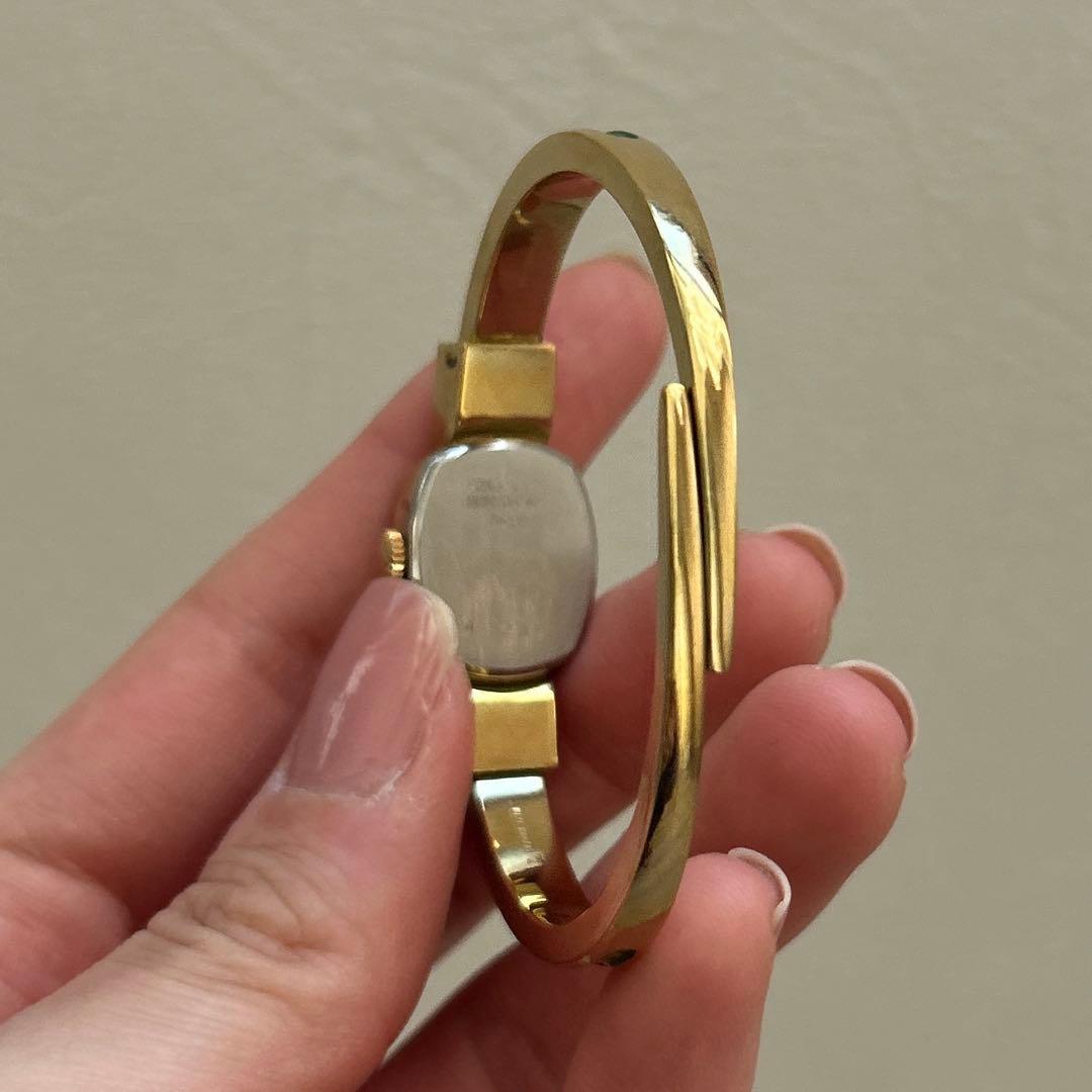 【美品】Chandler 17jewels 手巻き腕時計 バングル ブレスレット