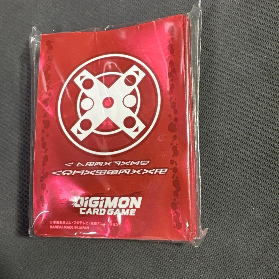 X抗体スリーブ【赤】デジモンカードゲーム テイマーグッズセット5