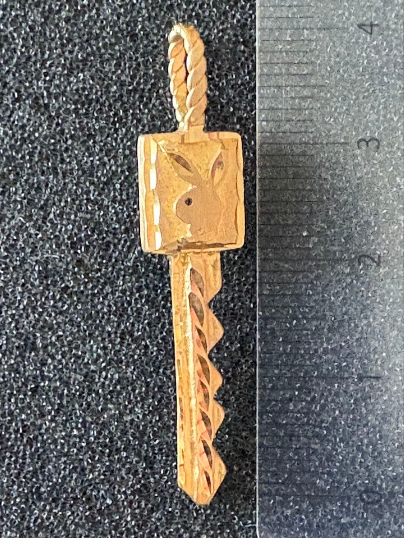 14K ヴィンテージ Playboy キー ペンダントトップ 2.41g公式刻印