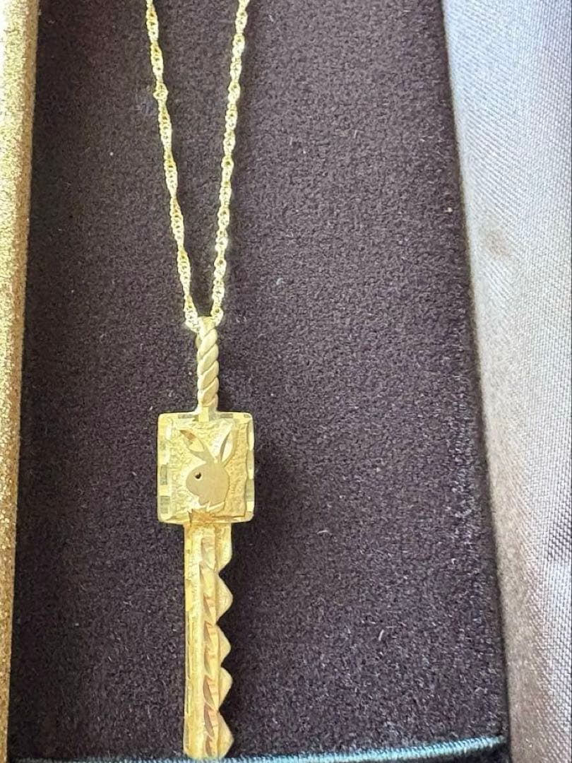 14K ヴィンテージ Playboy キー ペンダントトップ 2.41g公式刻印