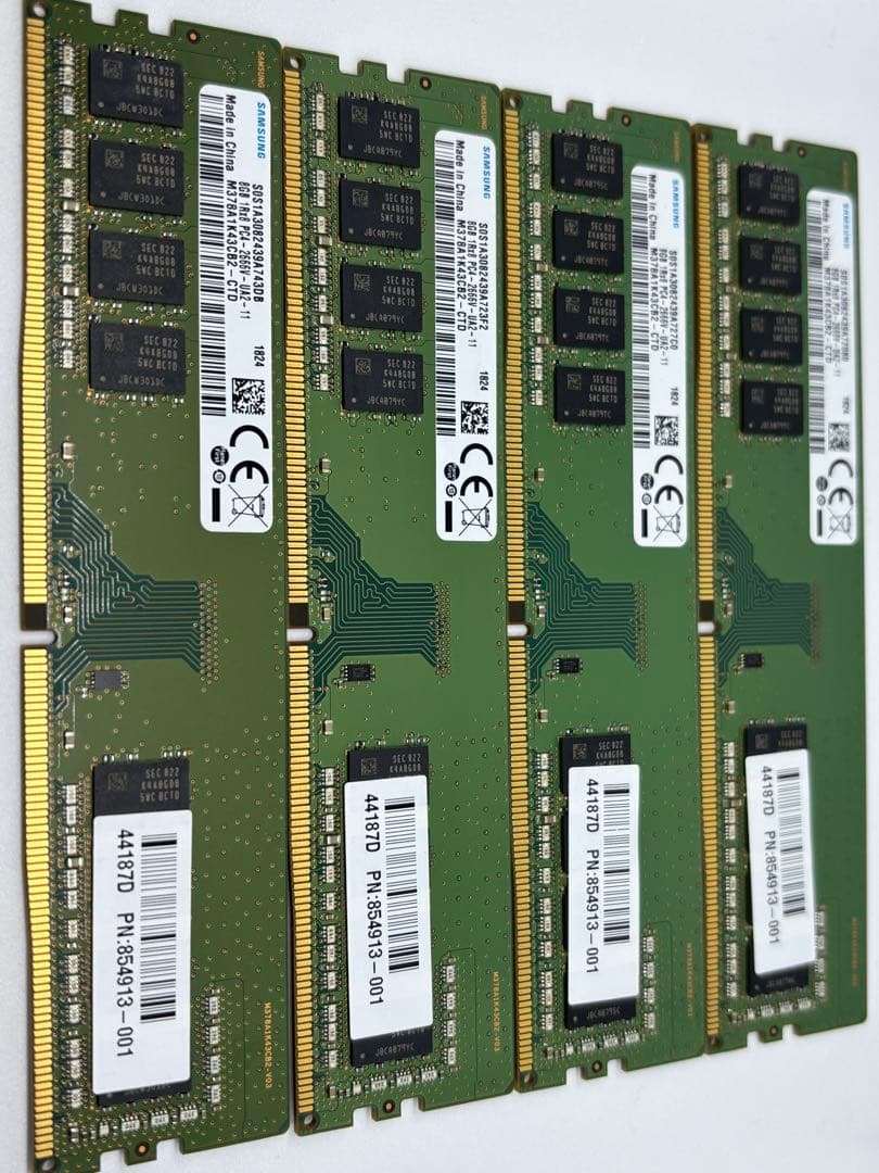 Samsung 8GB DDR4 メモリ 4枚セット④