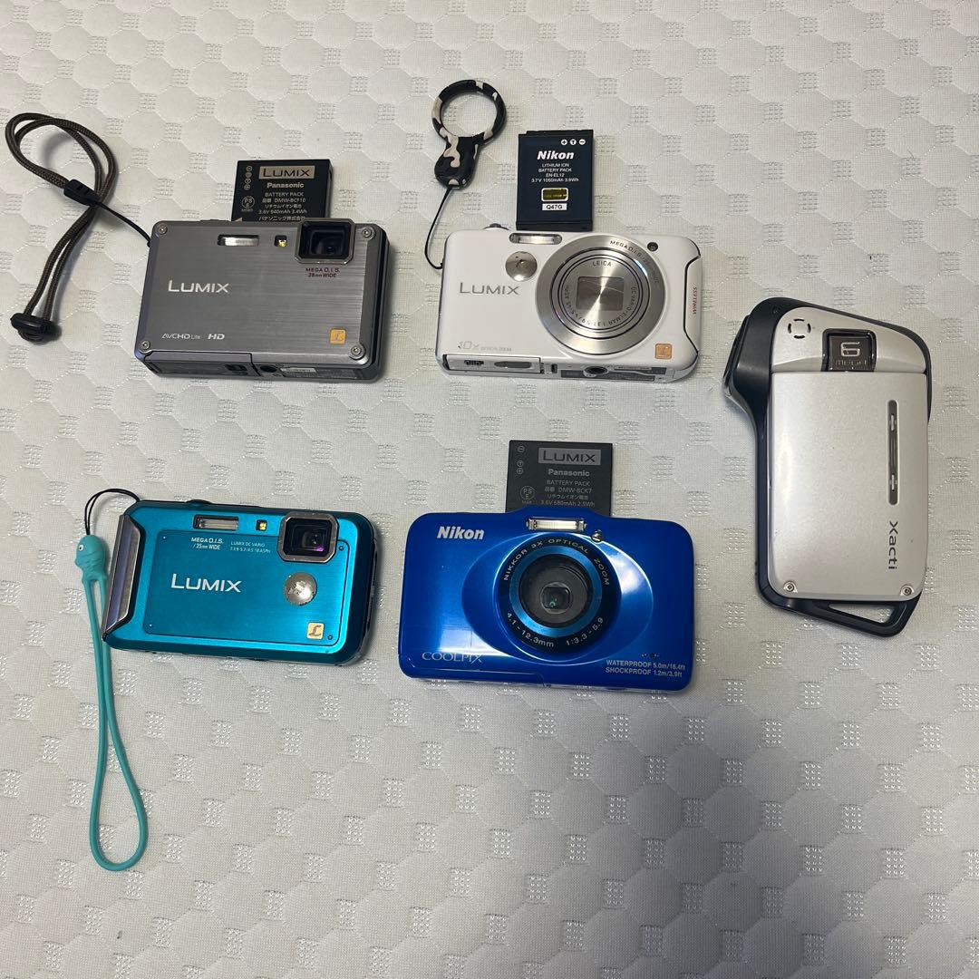 LUMIX、Nikon 他　5台まとめ売り、ジャンク品