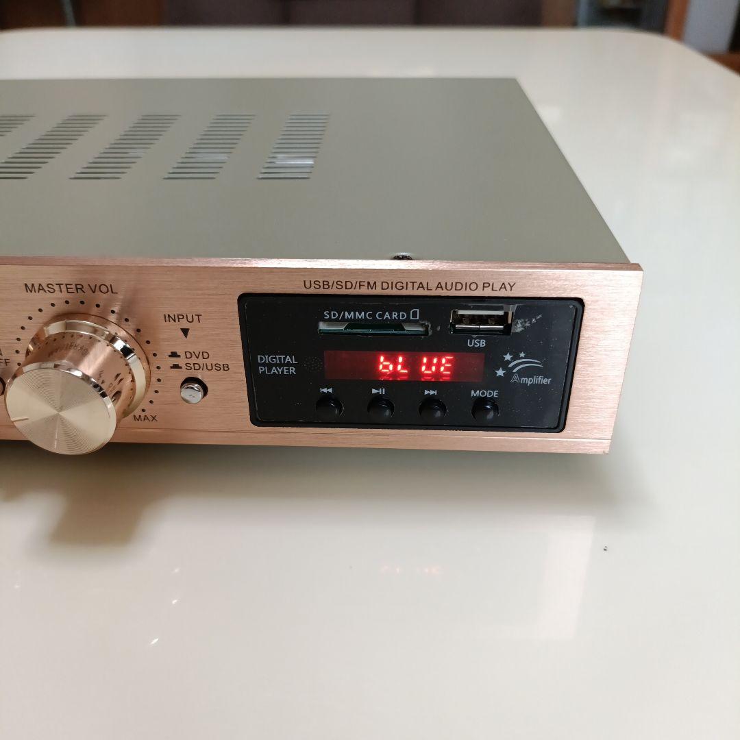 ⭐超美品⭐ブルートゥースステレオ AVサラウンドアンプ リモコン付き USB