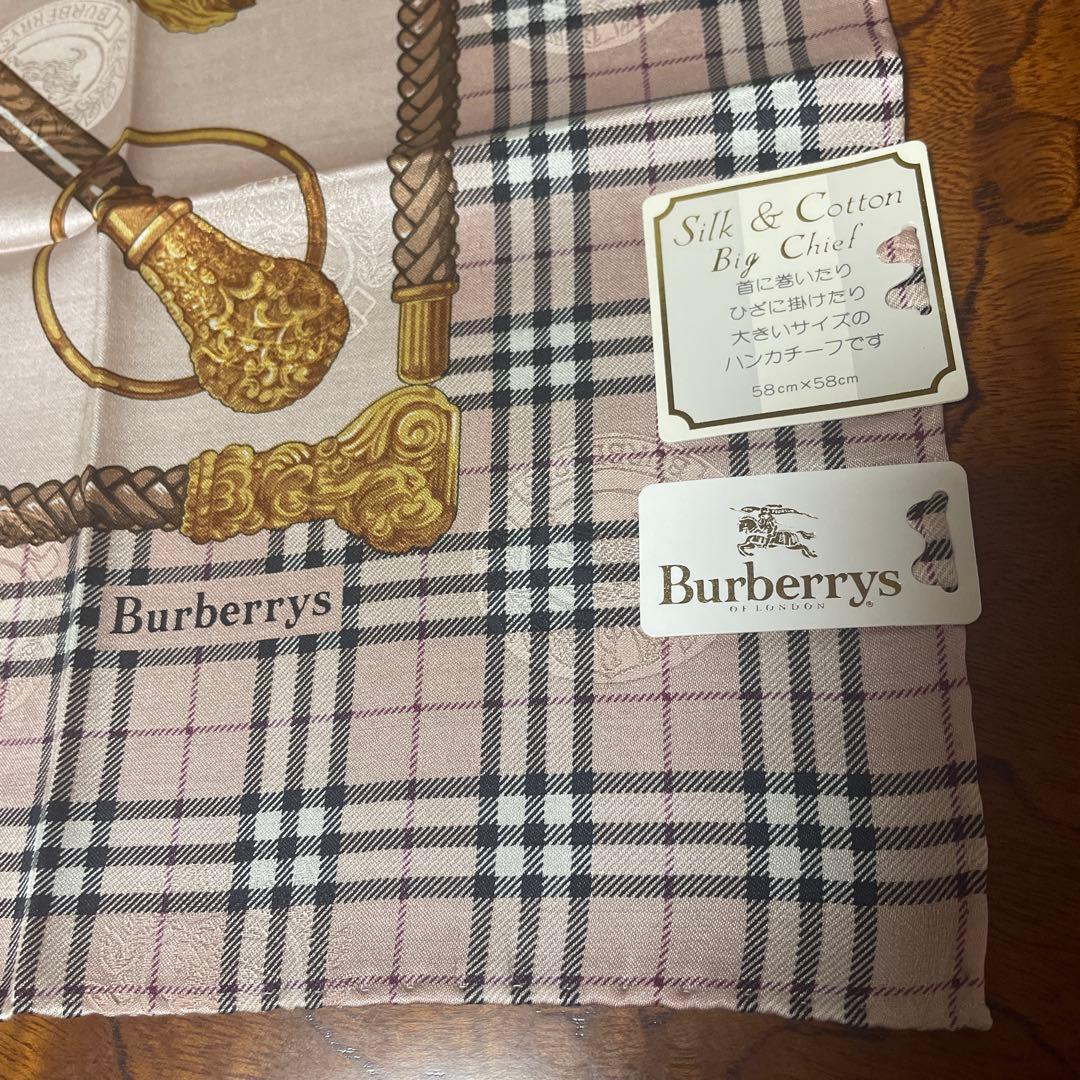 H*a様 Burberrys シルク&コットンハンカチ ーフ3枚セット