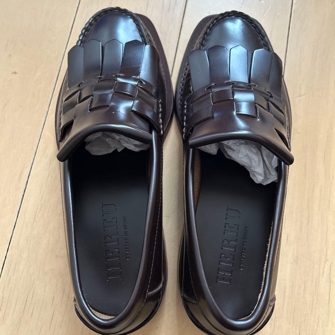 へリュー　ブラウンローファー　37