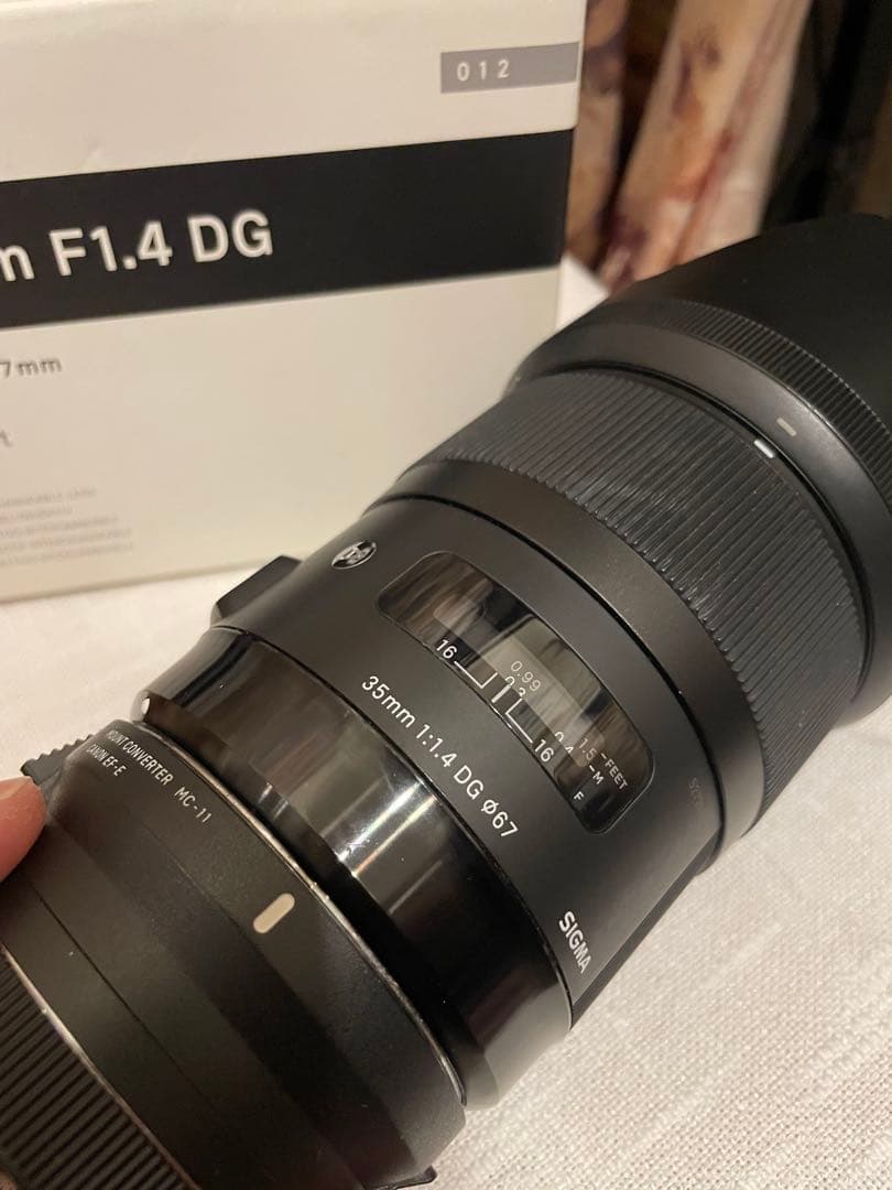 SIGMA 35mm Art F1.4 DG EF+ コンバータ(Sony E)