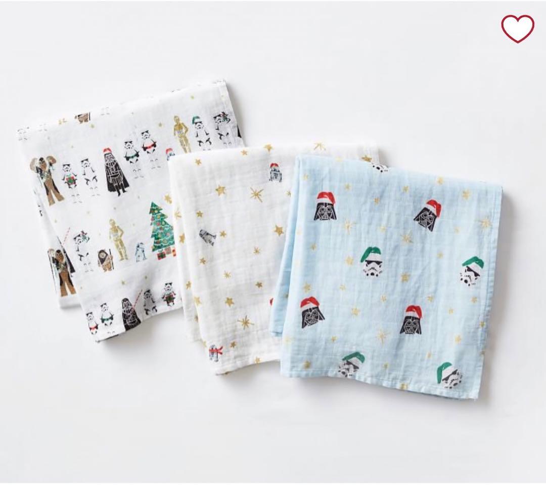 （N）スターウォーズ　クリスマス　おくるみ/ブランケット　3枚セット