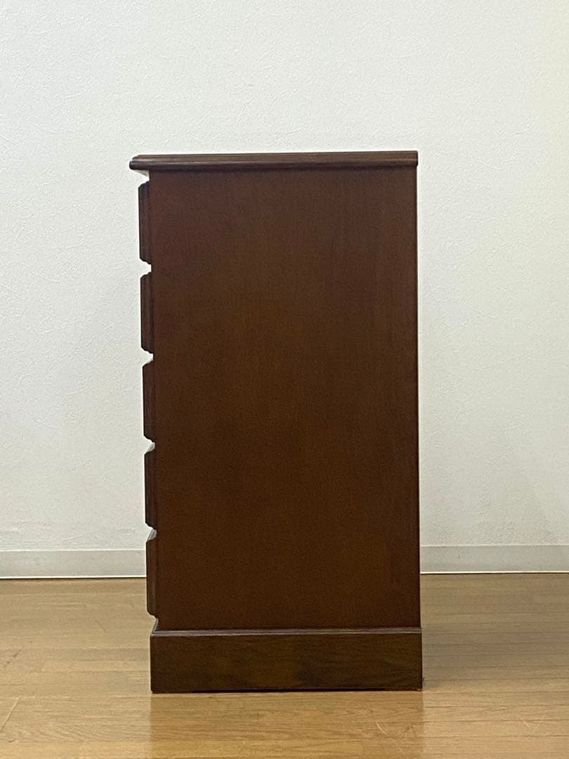 越後民芸 木製 チェスト 箪笥 引き出し 収納 5段