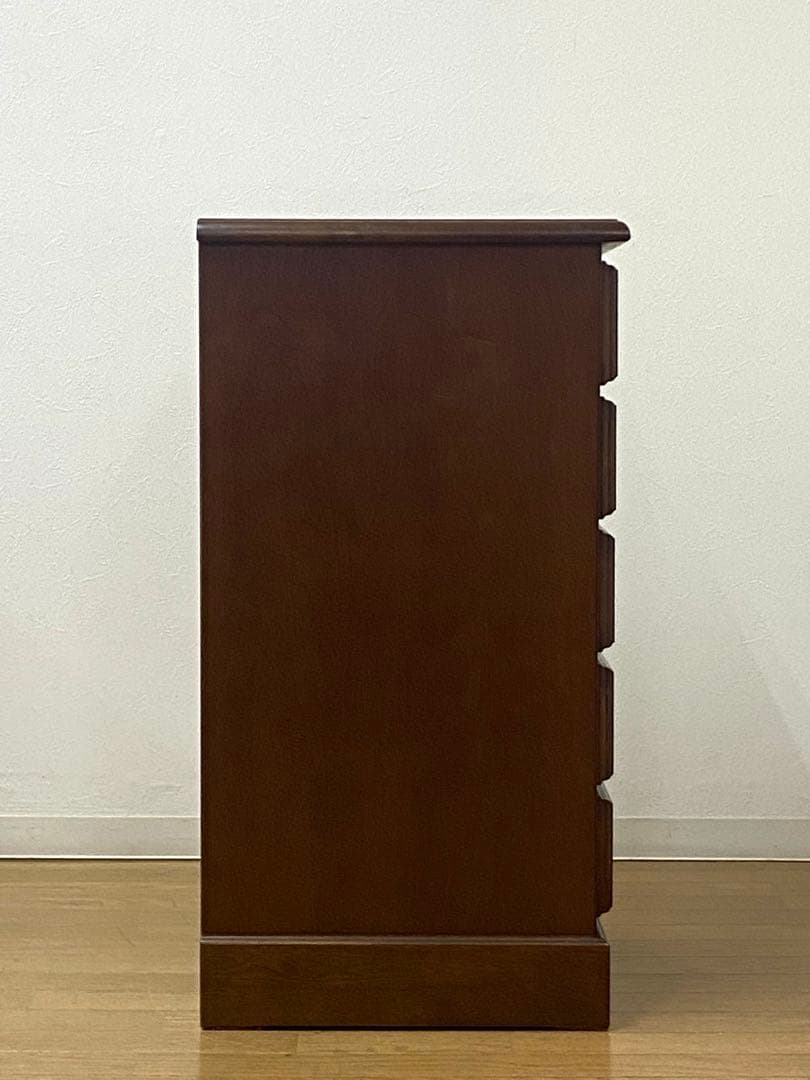 越後民芸 木製 チェスト 箪笥 引き出し 収納 5段