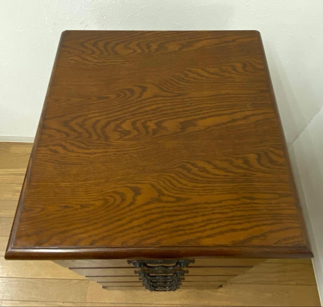 越後民芸 木製 チェスト 箪笥 引き出し 収納 5段