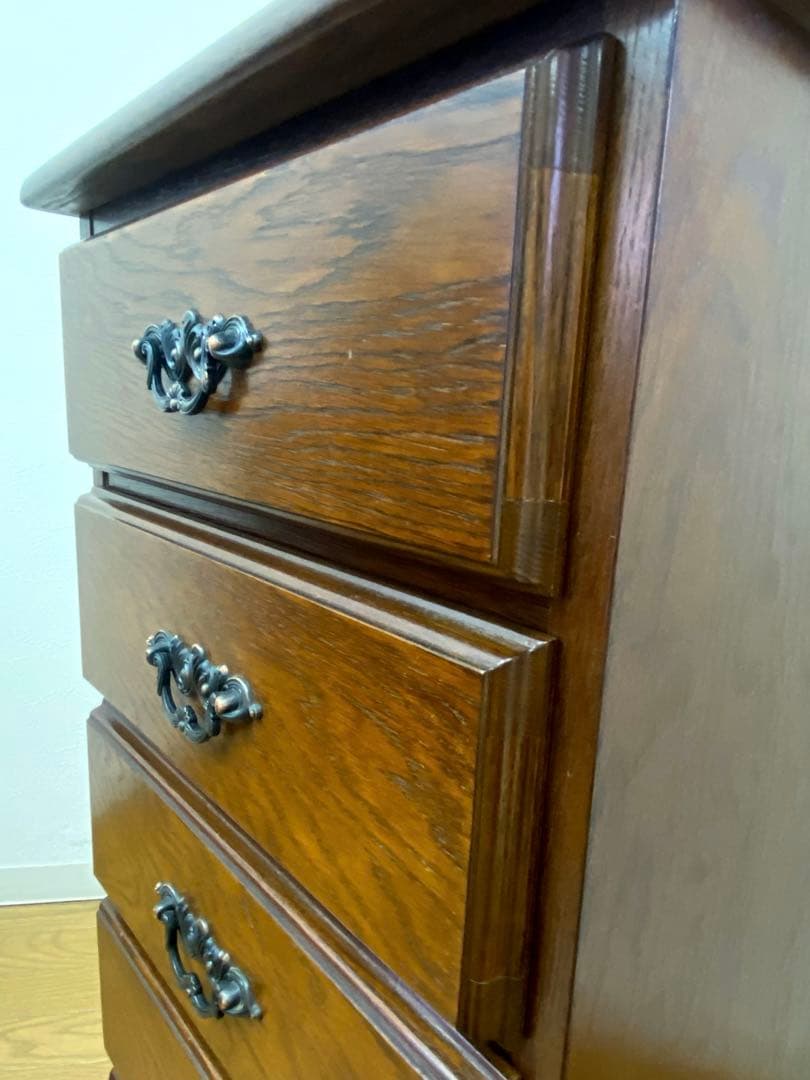 越後民芸 木製 チェスト 箪笥 引き出し 収納 5段