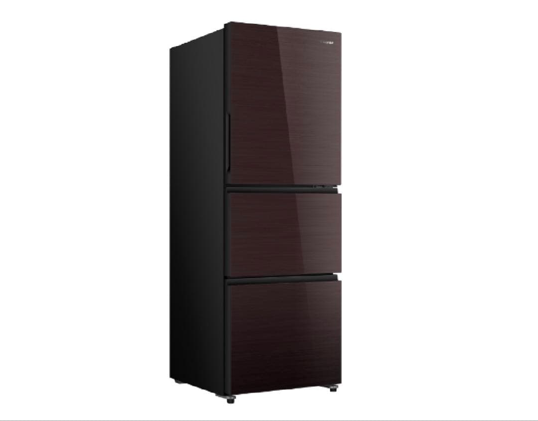 Hisense 2024製3ドア冷蔵庫 283L ダークブラウン G280HBR
