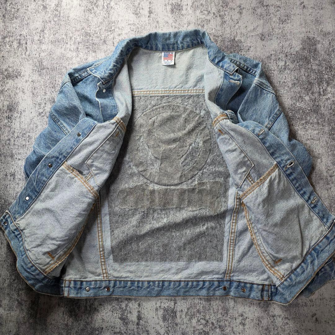 USA製 Jägermeister 刺繍ロゴ デニムジャケット