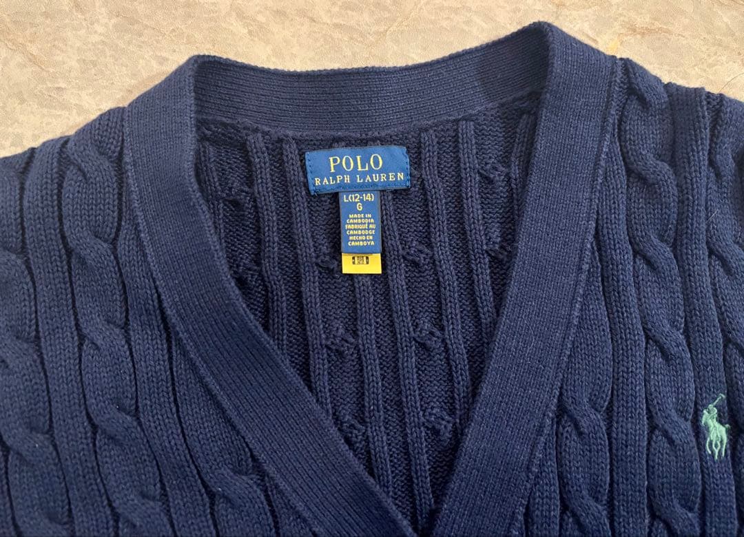【新品・未使用】 ポロラルフローレン　カーディガン　12-14
