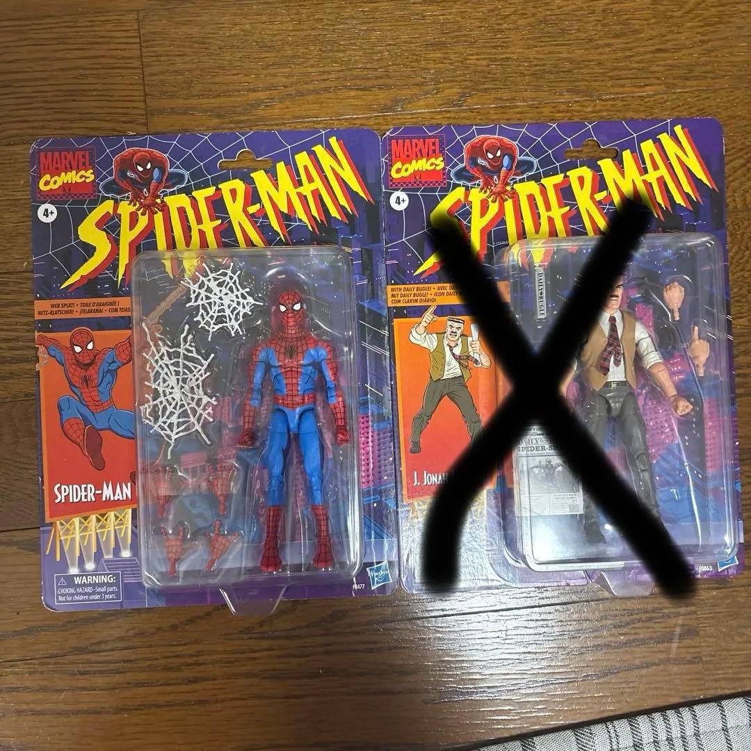 マーベルレジェンド　レトロパッケージ　スパイダーマン ジョナジェームソン セット