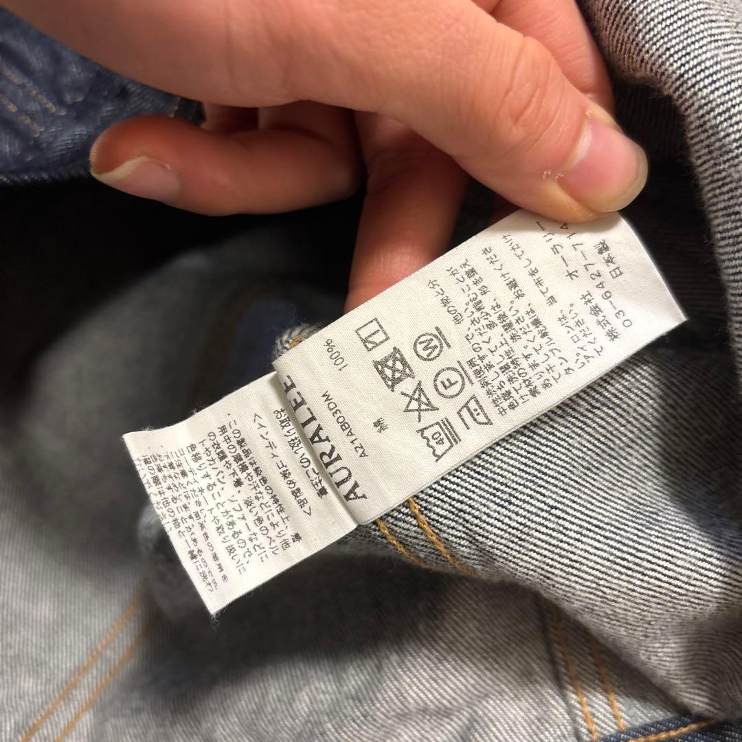 ジャケット・アウター AURALEE WASHED HARD TWIST DENIM BLOUZON